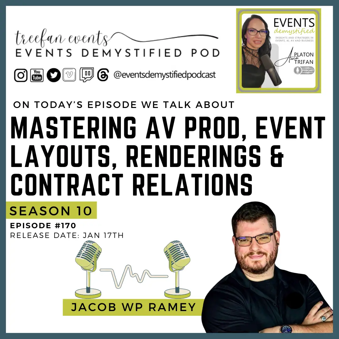 170: Mastering AV Production, Event Layouts, Renderings & Contract Relations with Jacob WP Ramey