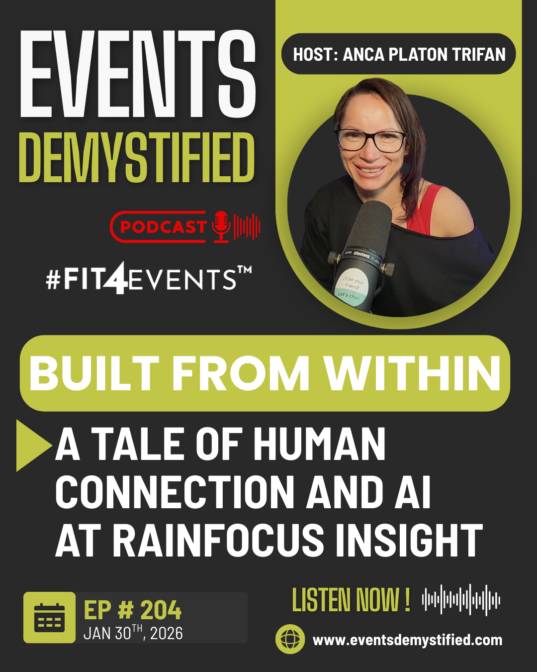 204: Built From Within:  A Tale of Human Connection and AI at RainFocus Insight