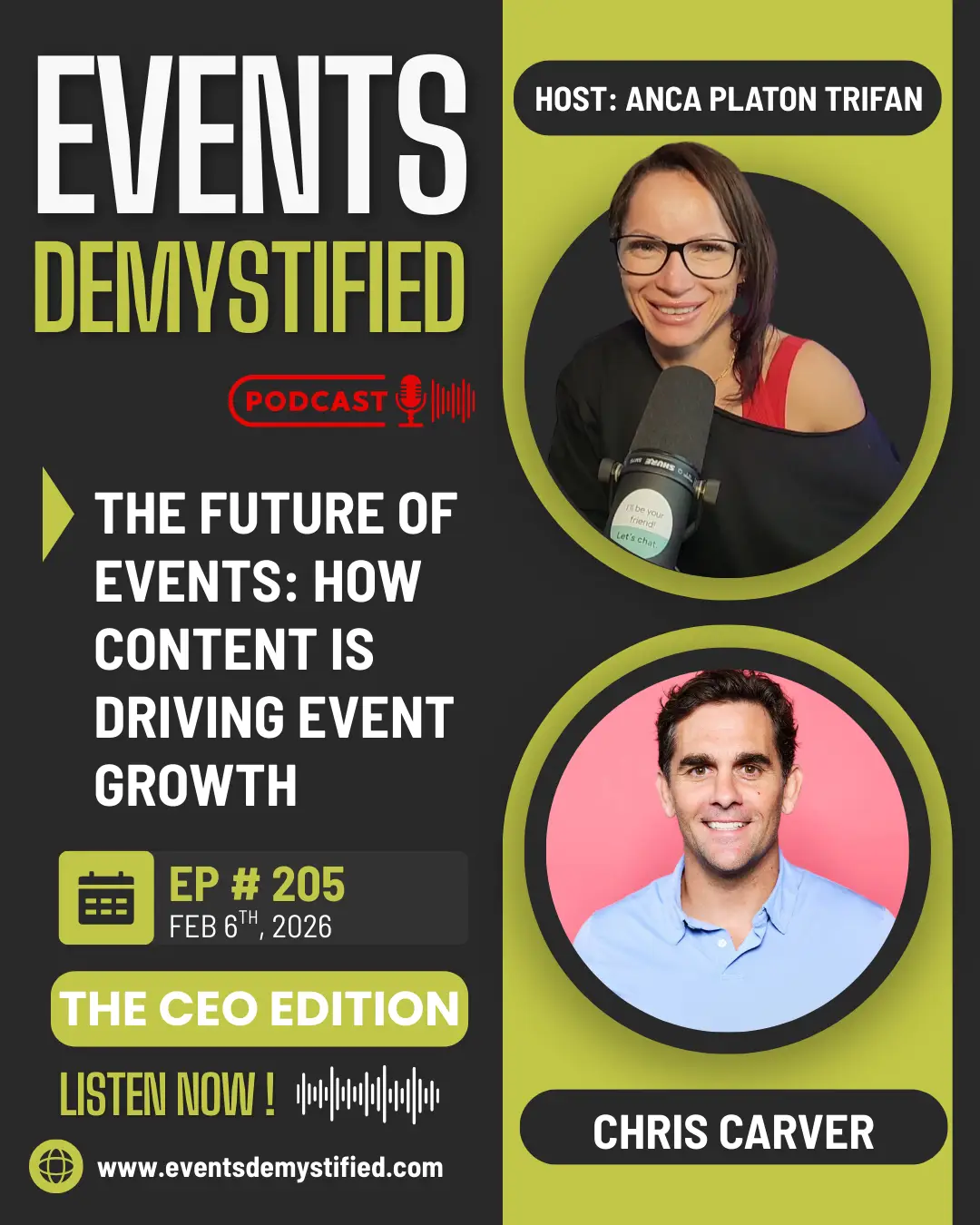 205: What Being a CEO Really Means in the Content-Driven Event Era
