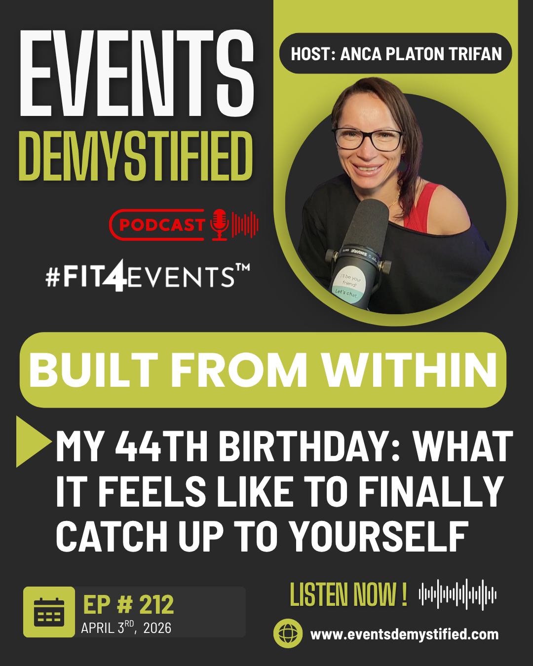 212: My 44th Birthday – What It Feels Like to Finally Catch Up to Yourself