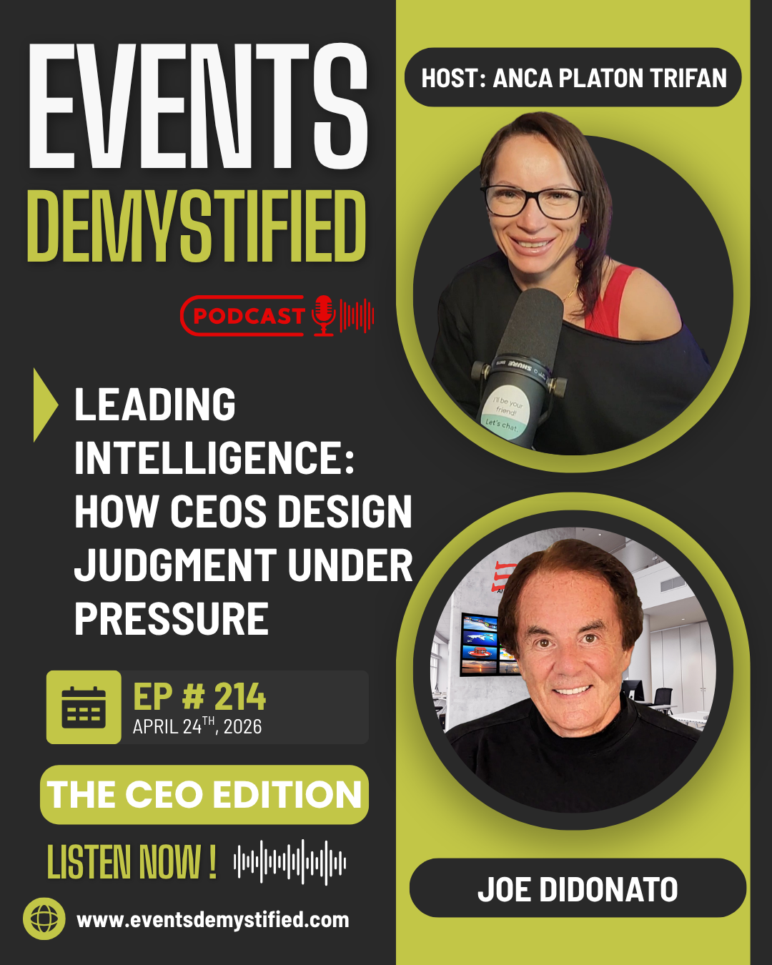214: Leading Intelligence: How CEOs Design Judgment Under Pressure
