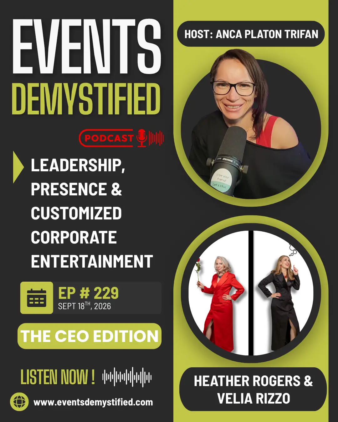 231: Leadership, Presence & Customized Corporate Entertainment